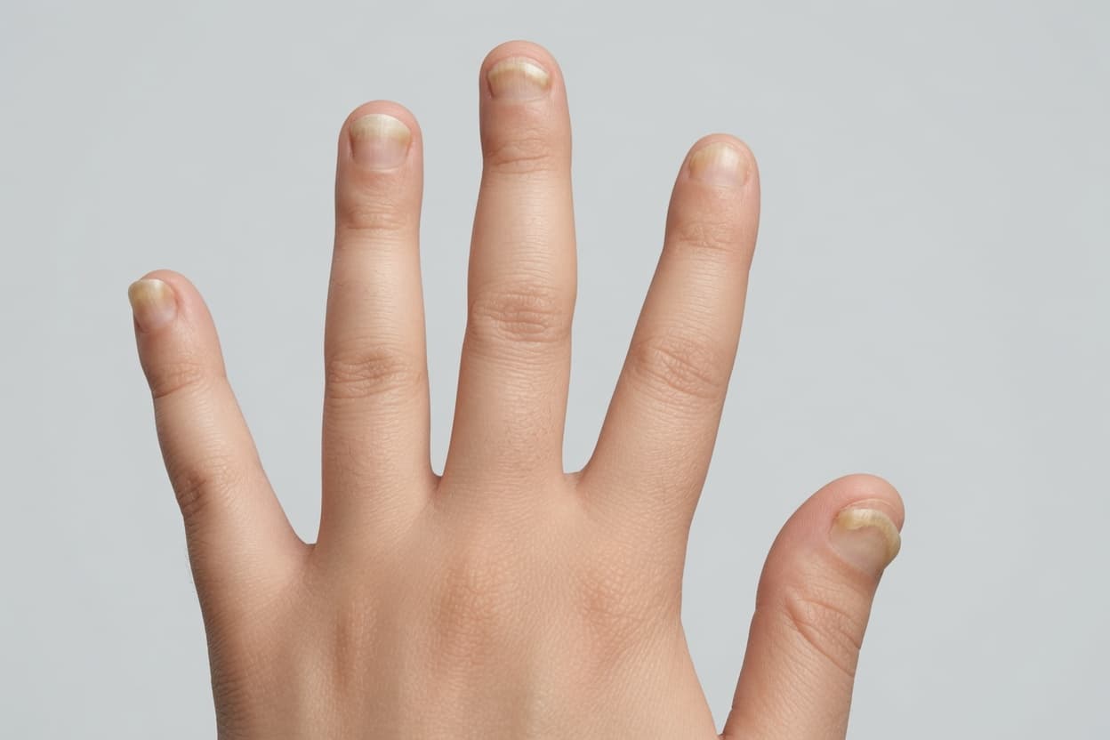 Damaged nails before using NBS™ — one month prior